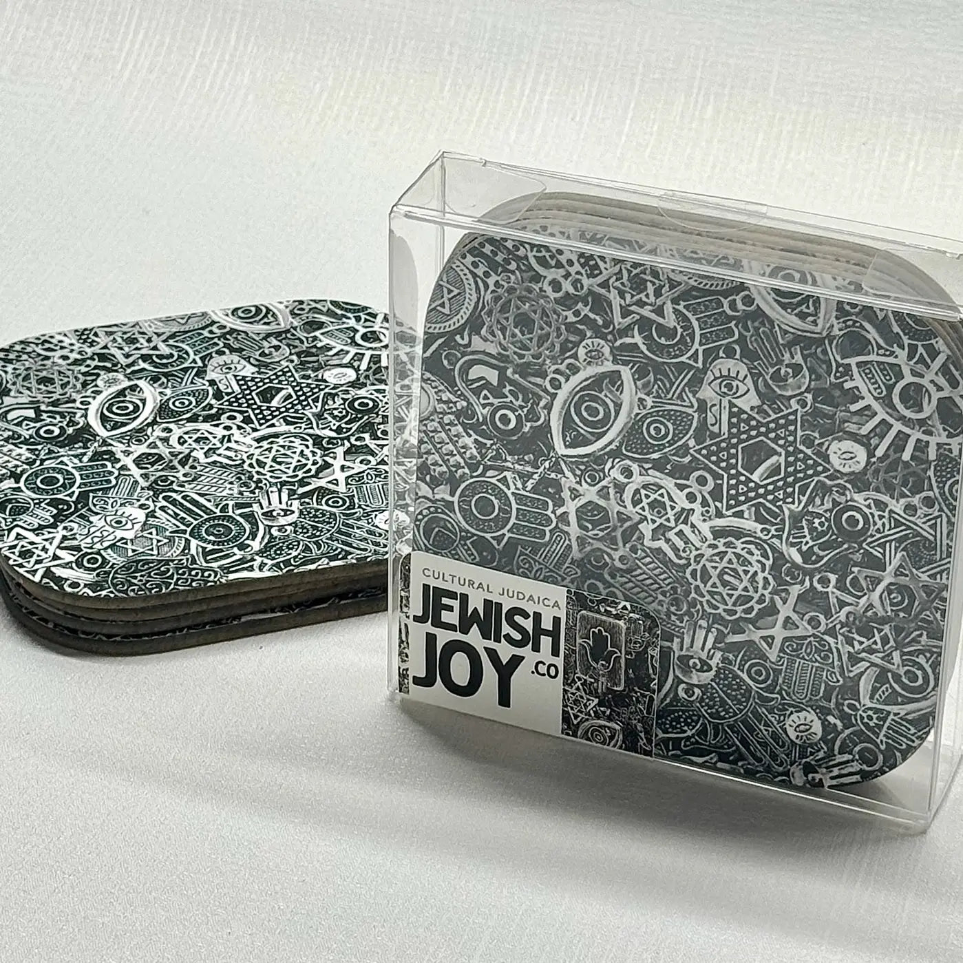 Judaica Beverage Coaster Set