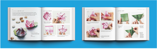 Japanese Origami: Paper block plus 64-page book