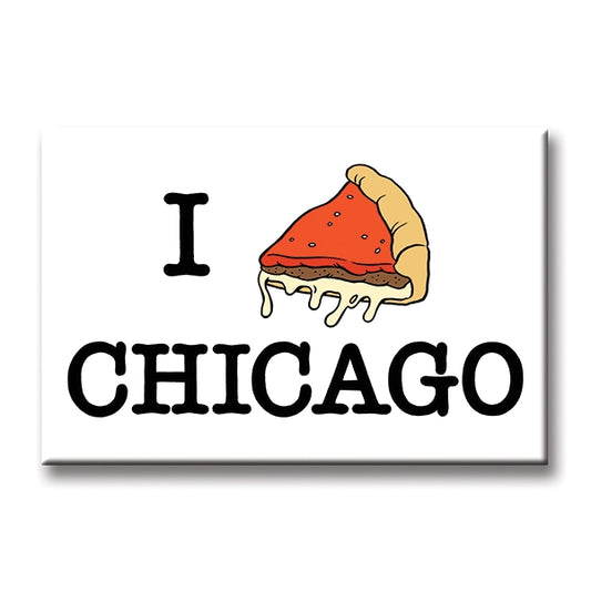 Magnet Chicago Icons Lettering