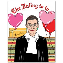 RBG Valentine's Day Greeting Card - The Ruling Is In