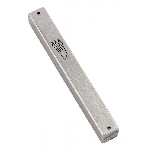 Mezuzah Matte Silver
