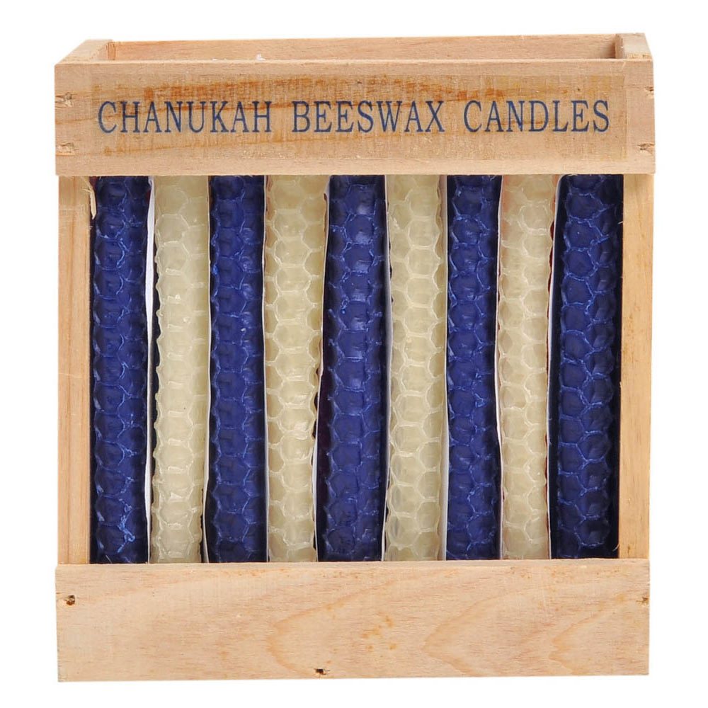 Chanukah Candles Wooden BoxHC91