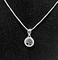 Pendant Tree of Life wh. zirc YAAP7370