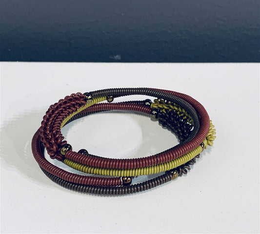 PL Telephone Wire Spiral Bracelet