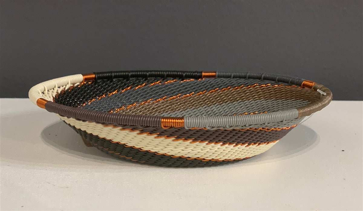 Telephone Wire Small Oval Bowl