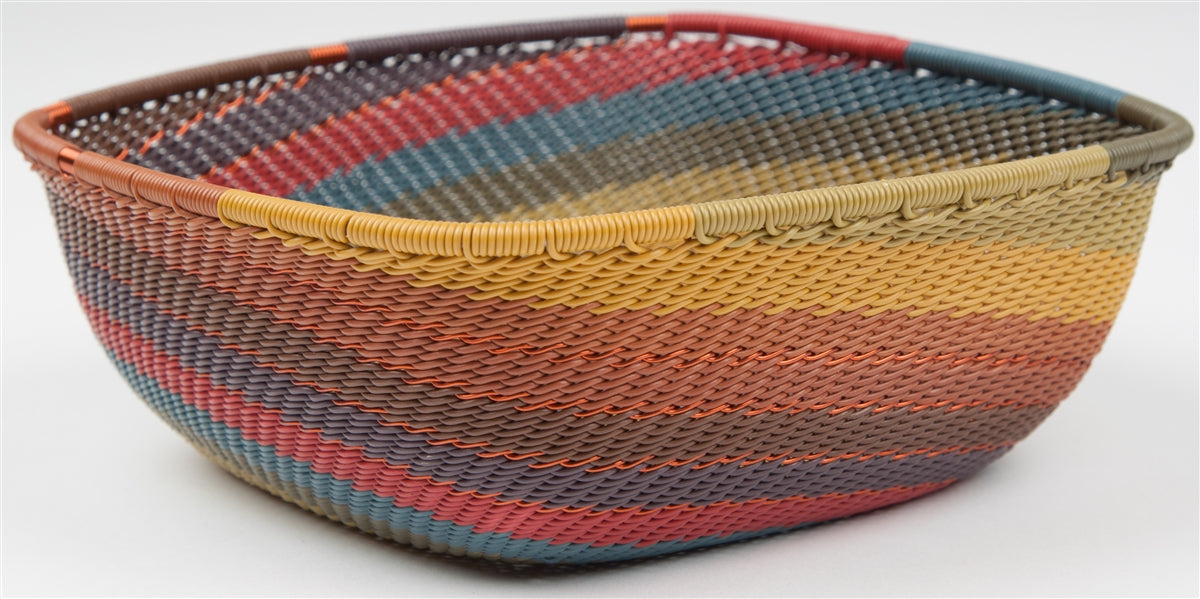 Telephone Wire Square Med. Bowl