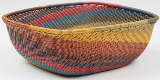Telephone Wire Square Med. Bowl