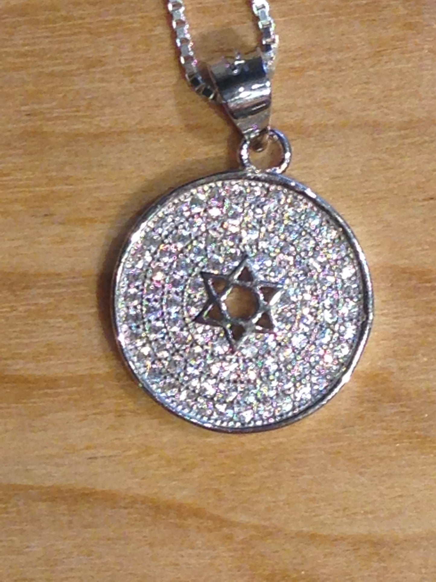 Pendant Sm Star W/Zircon Stones in CircleYAYP5023