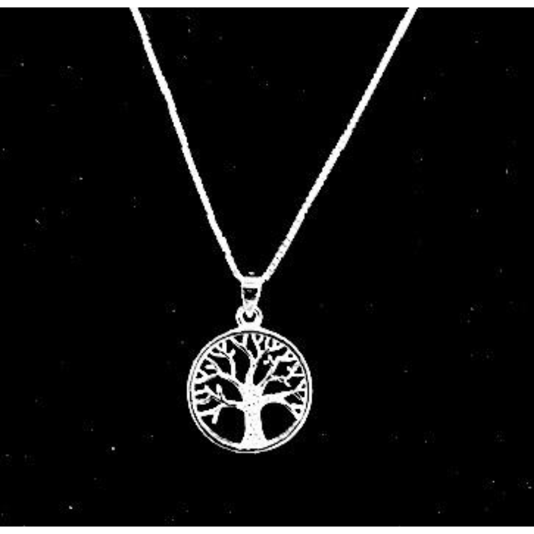 Necklace tree of life round YAKK7