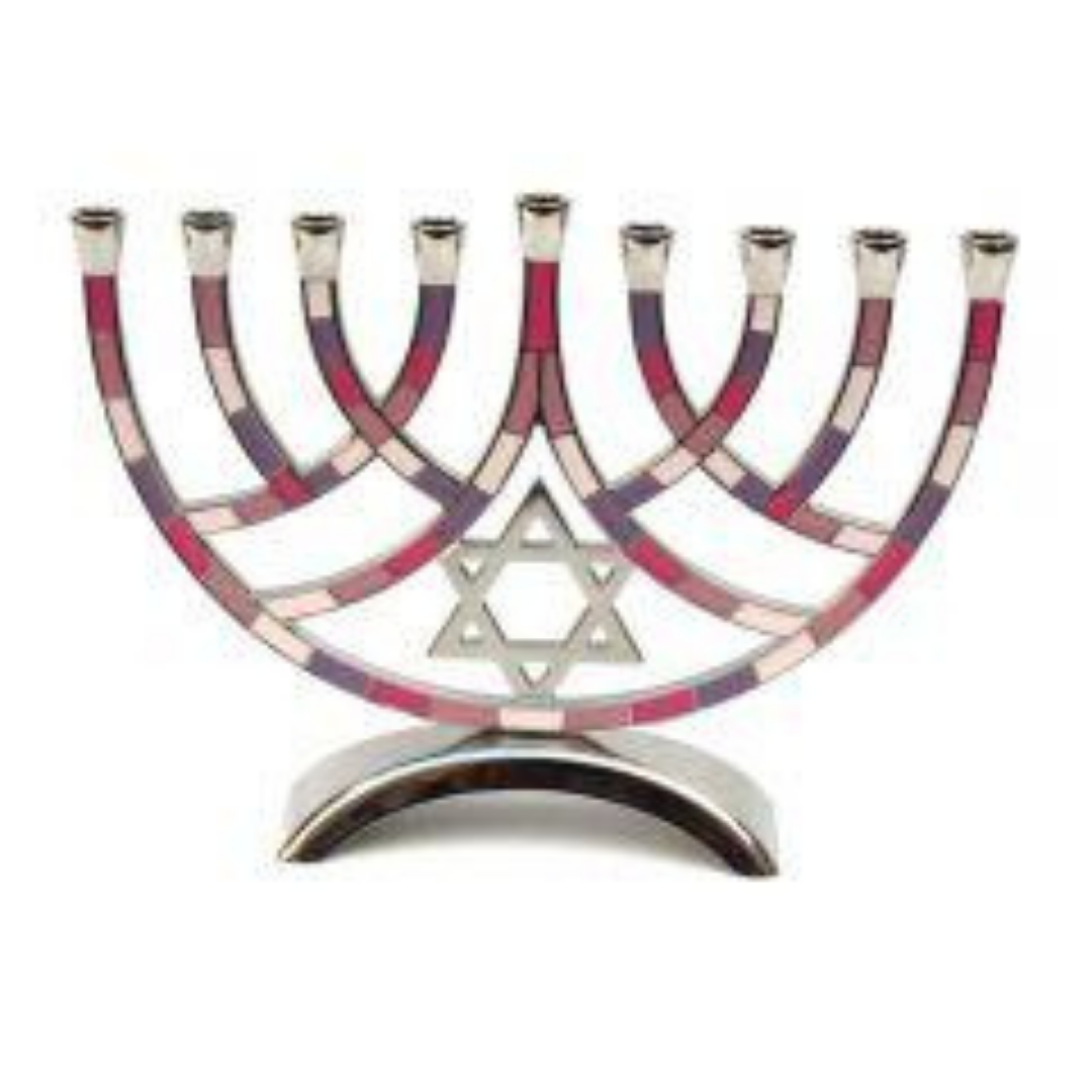 Menorah alum. colored 18cm MCH650