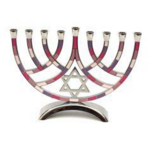 Menorah alum. colored 18cm MCH650