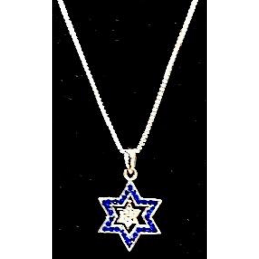 Pendant star in md. star/stones  YASOR48