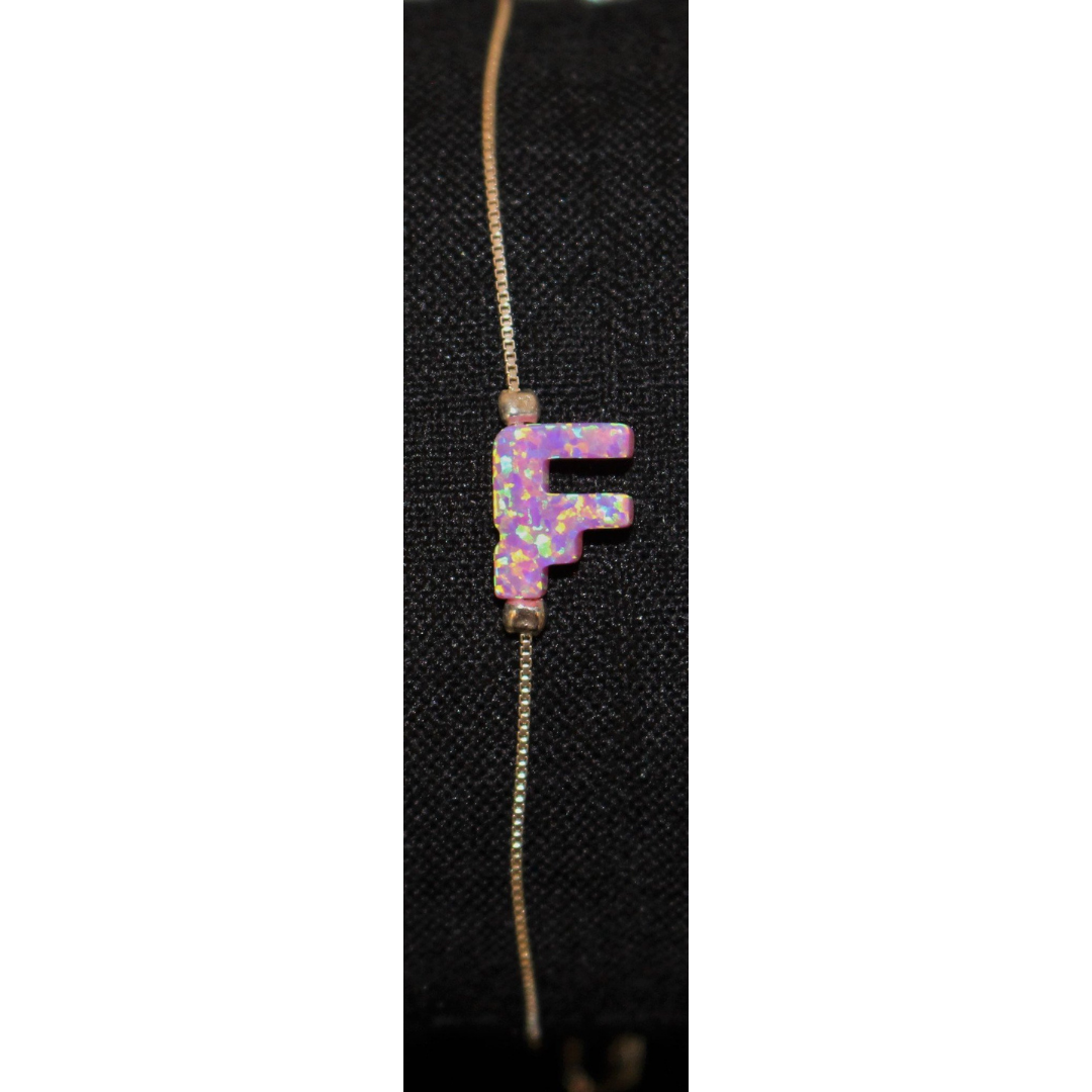 Bracelet w/chai pink opal YAOPH2B