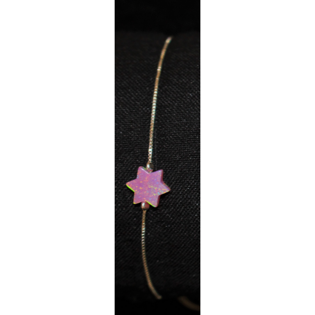 Bracelet w/star pink opal YAOPB1