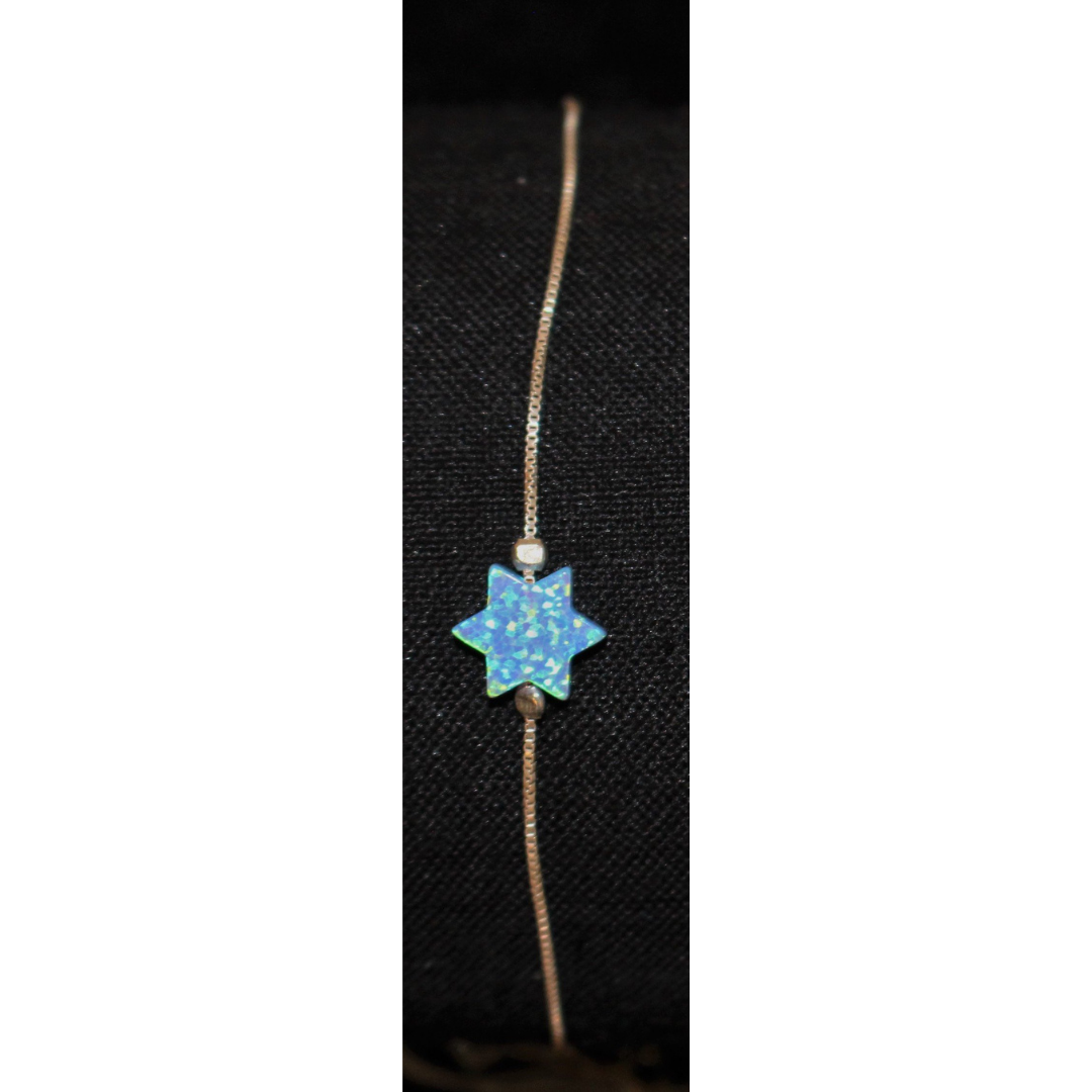 Bracelet w/star blue opal YAOPB1