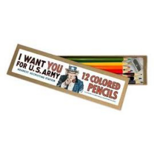 I Want You Colored Pencils Set