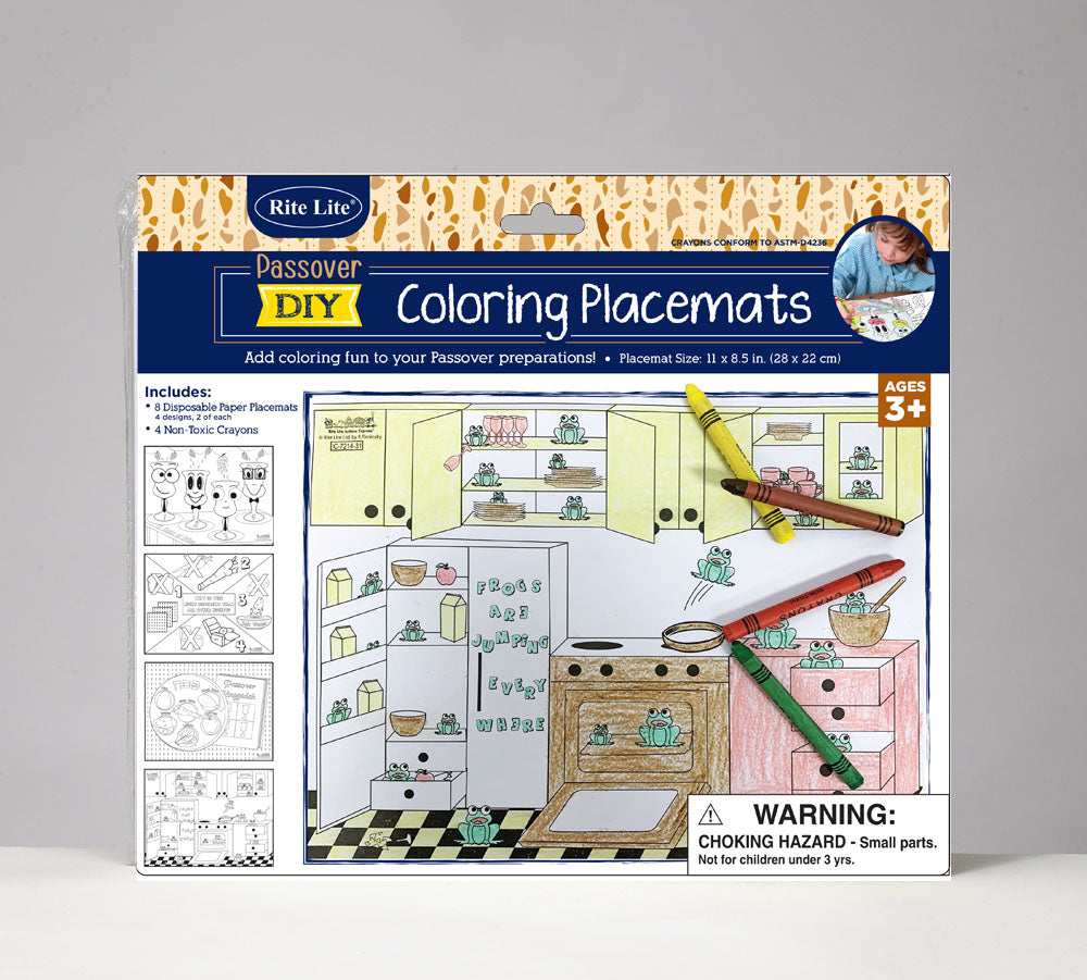 Passover Coloring Placemats