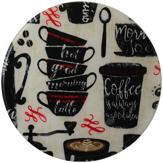8" Round Silicone Trivet - Coffee