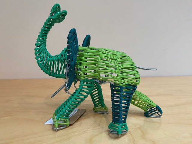 Telephone Wire Elephant Blue/Green