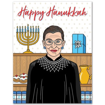 RBG Greeting Card - Happy Hannukkah