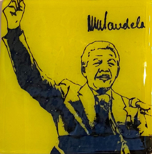 Fused Glass Mandela Coaster