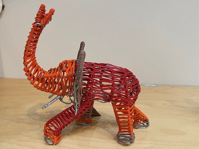 Telephone Wire Elephant Orange/Red